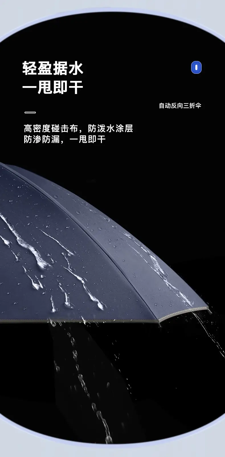 Fully Automatic Reverse Folding Umbrella for Men Women Large — feature 13