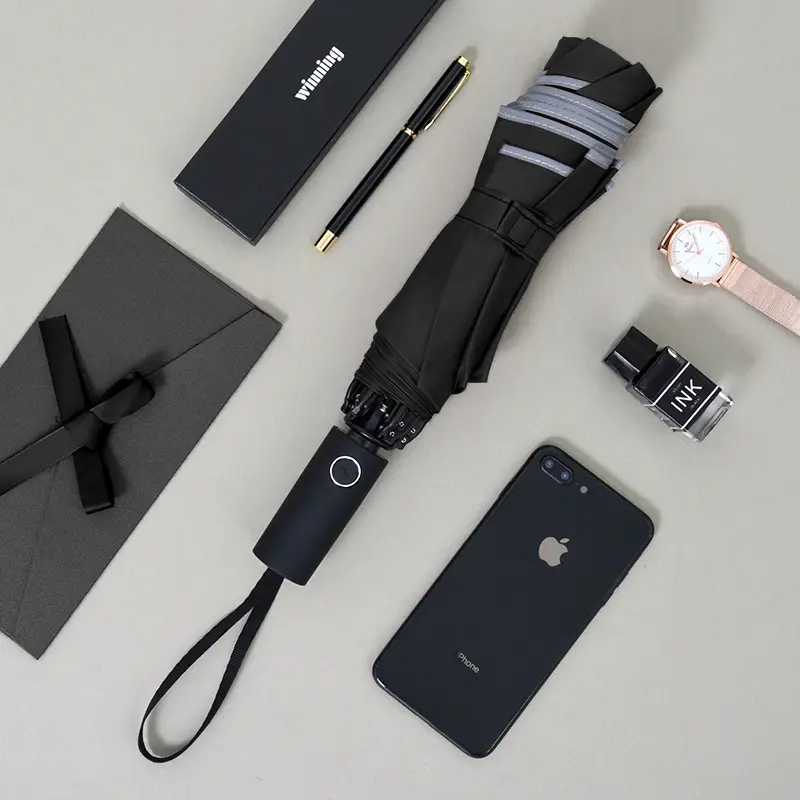 Fully Automatic Reverse Folding Umbrella for Men Women Large - Image 2