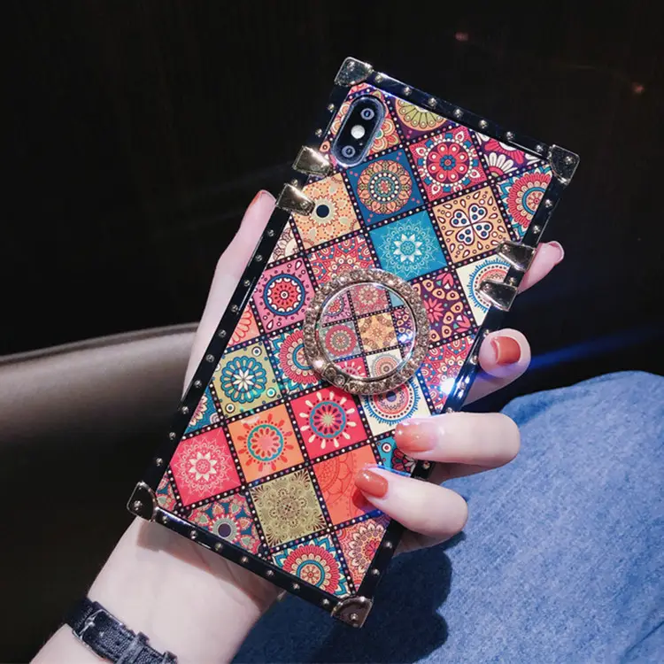 Chinese Rhombic iPhone 15 Drop Resistant Case - Image 4