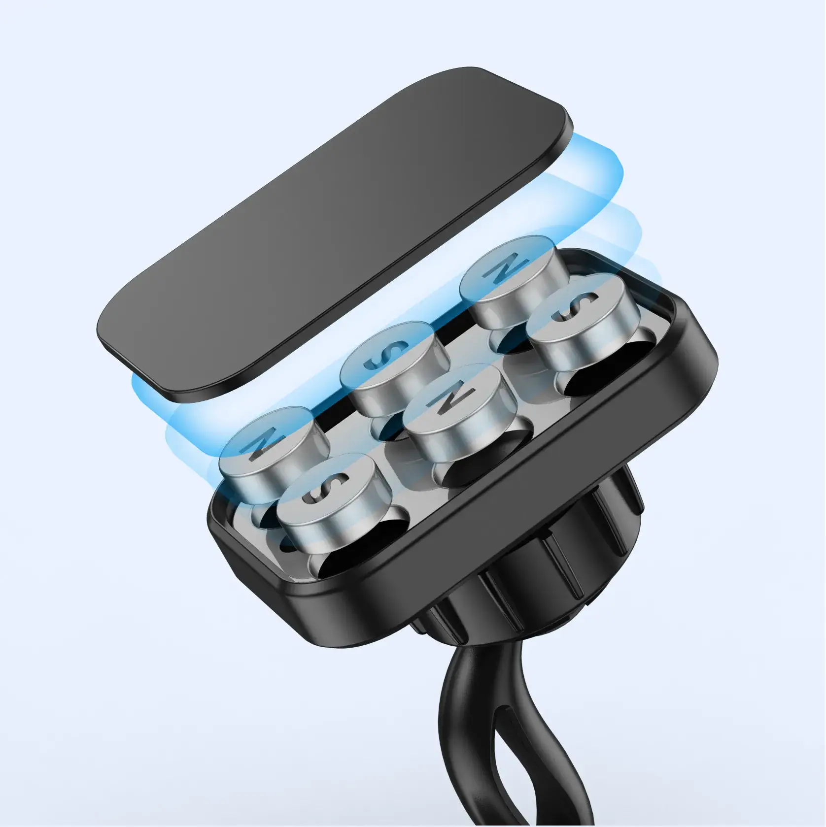 Double-Headed Magnetic Phone Holder 360 Degree Black - Image 8