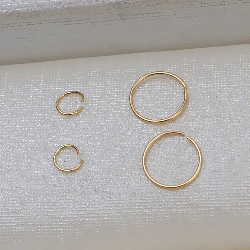 18K Gold DIY Rings for Jewelry Making