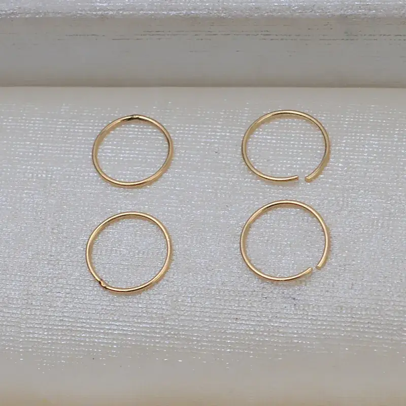 18K Gold DIY Rings for Jewelry Making