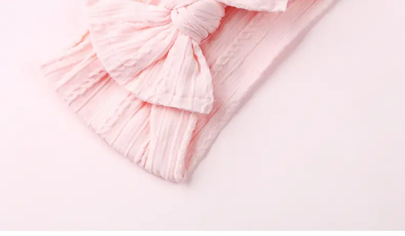 Red Baby Hair Band with Wide Edge Jacquard Fabric — feature 15