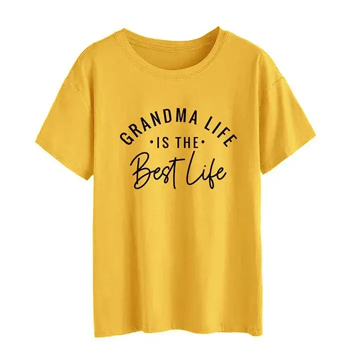 Grandma Life Best Life Grey T-Shirt - Image 4