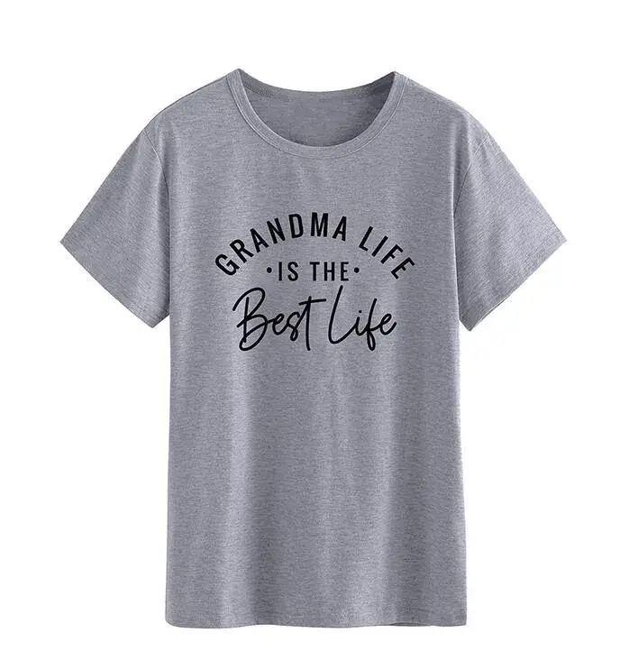 Grandma Life Best Life Grey T-Shirt - Image 2