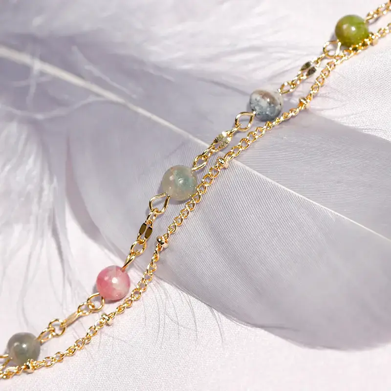 Double Layer Tourmaline Bracelet for Women