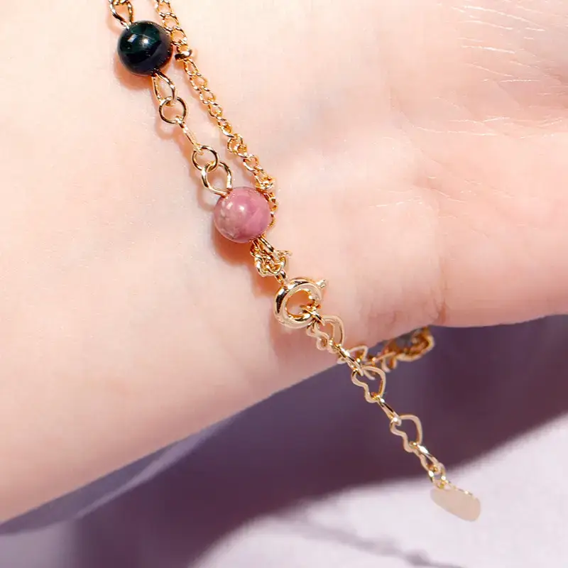 Double Layer Tourmaline Bracelet for Women