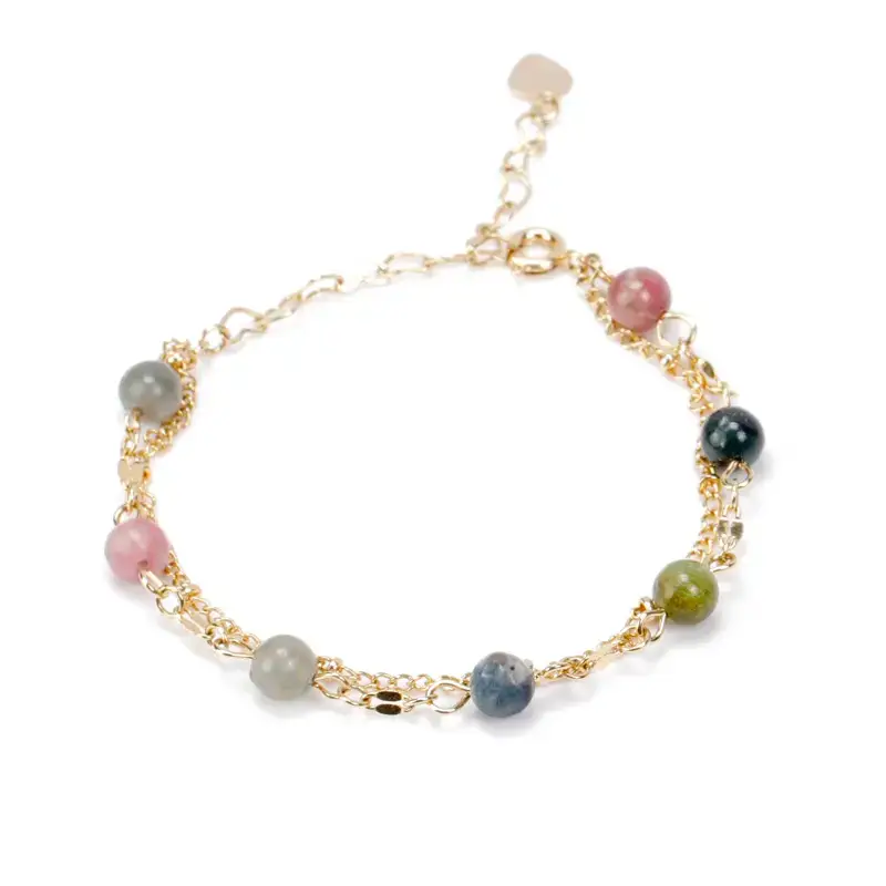 Double Layer Tourmaline Bracelet for Women
