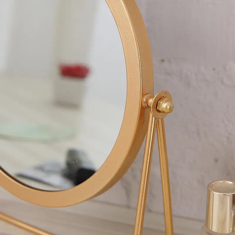 Erect Round Vanity Mirror Stand for Home Decor - Image 7