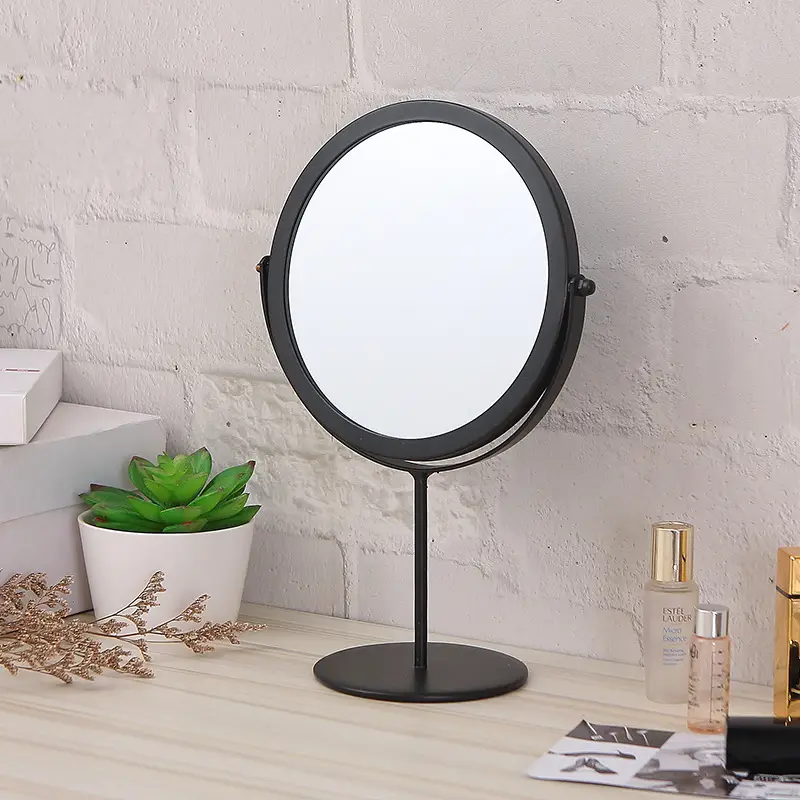 Erect Round Vanity Mirror Stand for Home Decor - Image 3