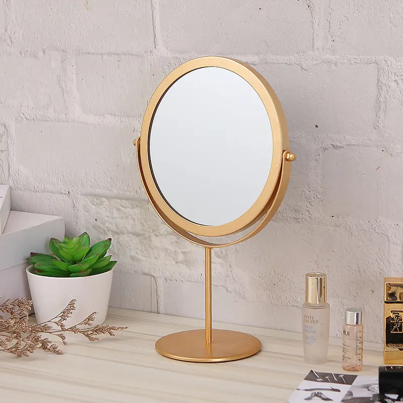 Erect Round Vanity Mirror Stand for Home Decor - Image 4
