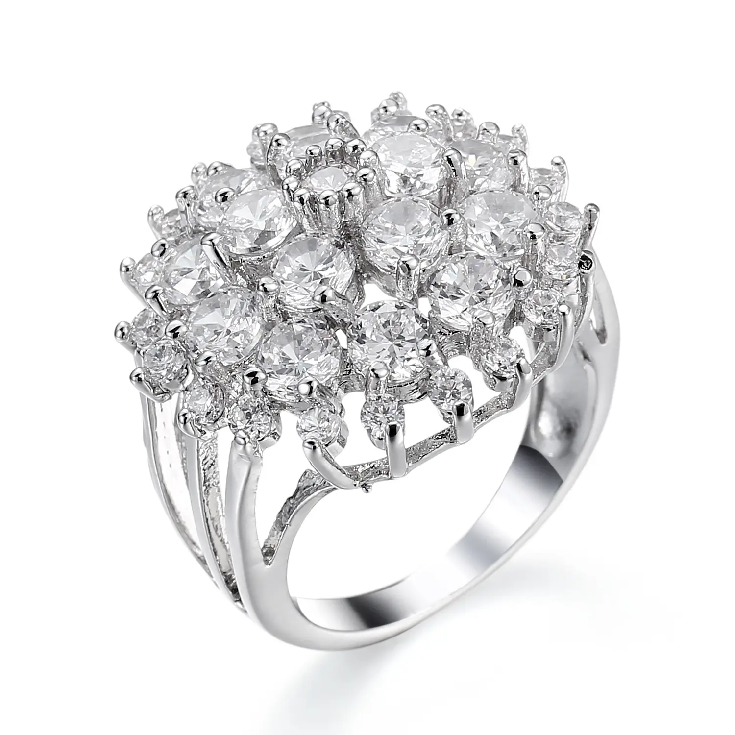 Purple Zircon Ring for Women Geometric Design - Image 4