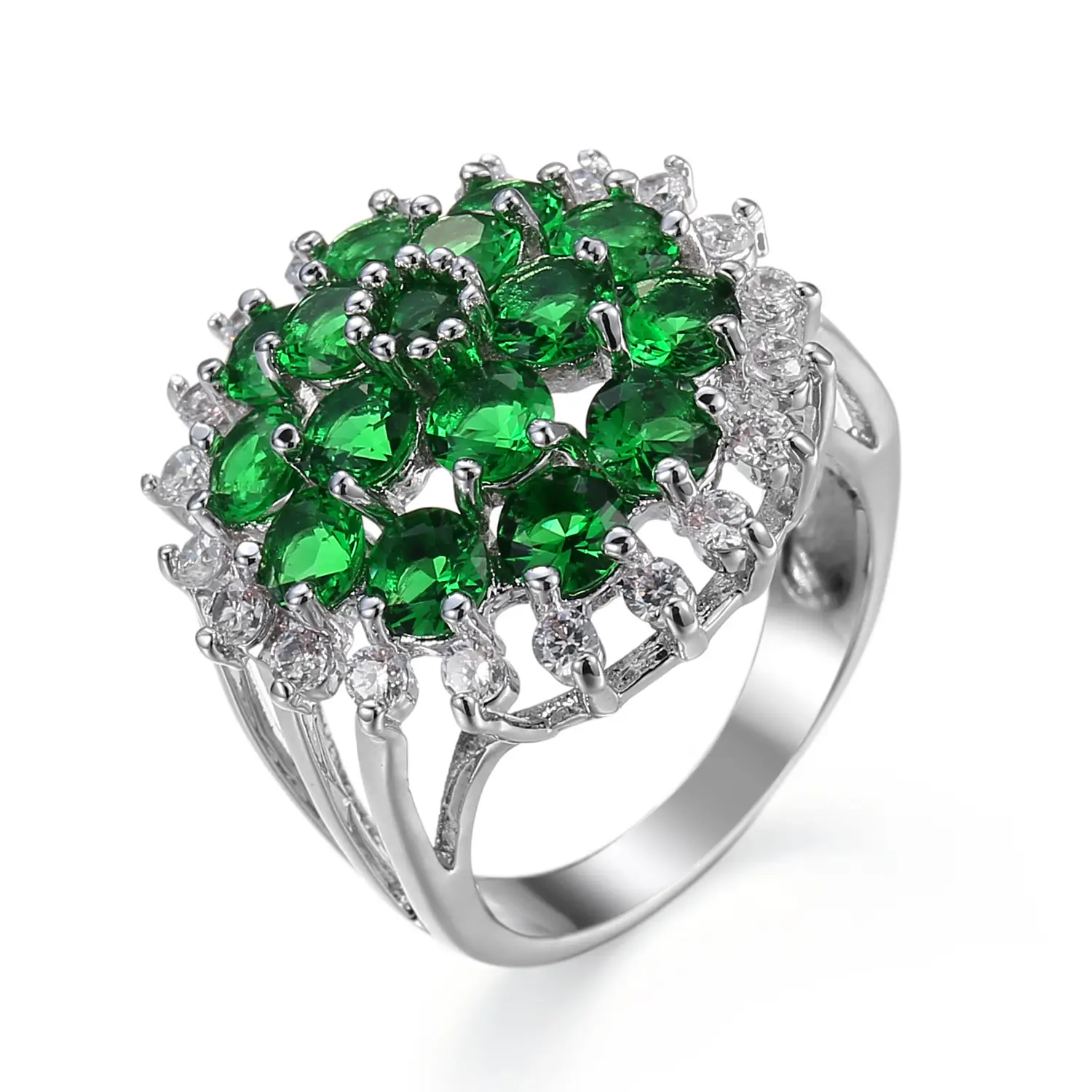 Purple Zircon Ring for Women Geometric Design - Image 5