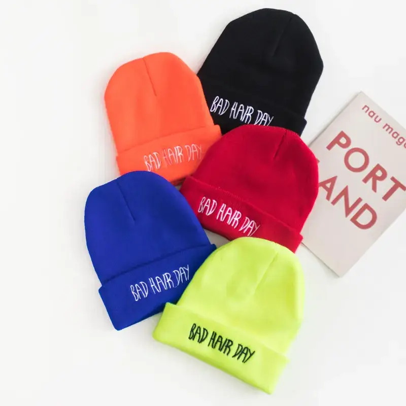 Kids Wool Beanie Bad Hair Day Neon 2019 - Image 7