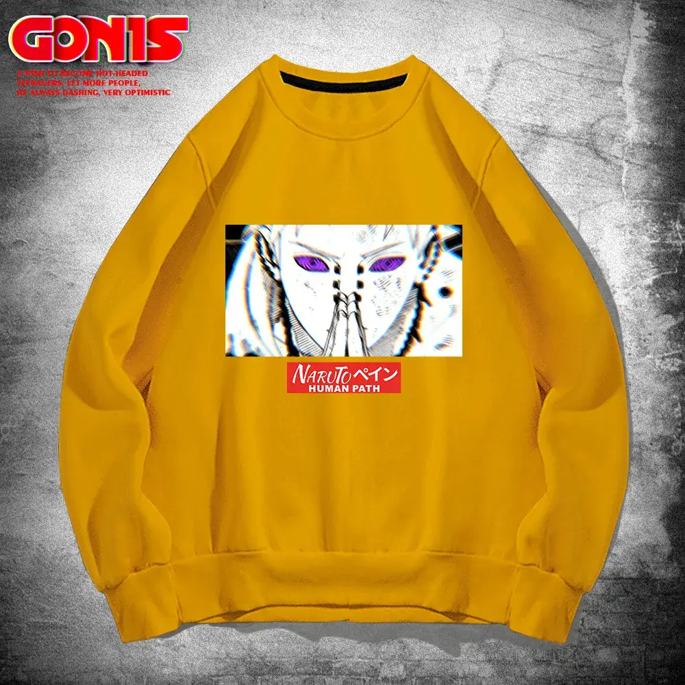 Men Blue Cartoon Joint Sweatshirt Spring Autumn Loose Fit - Image 12