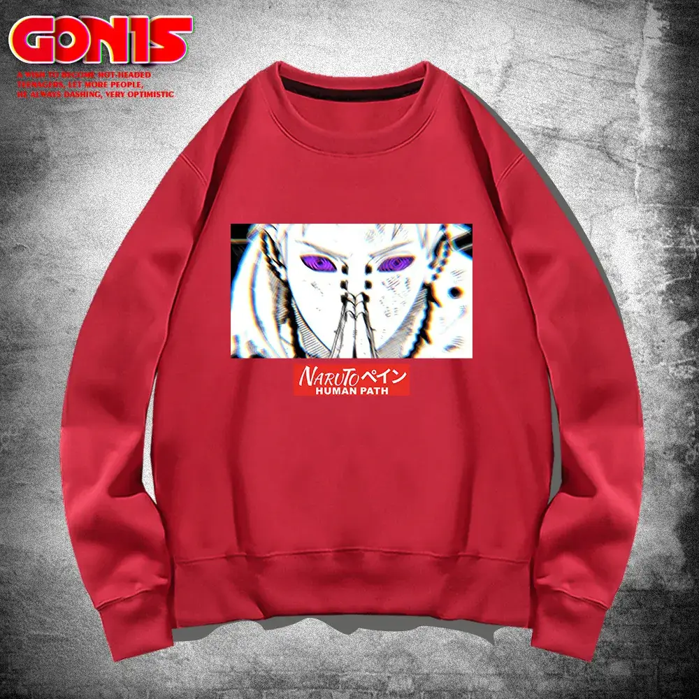 Men Blue Cartoon Joint Sweatshirt Spring Autumn Loose Fit - Image 13