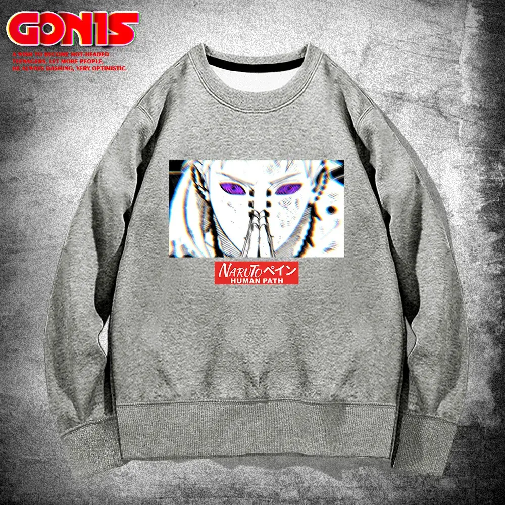 Men Blue Cartoon Joint Sweatshirt Spring Autumn Loose Fit - Image 6