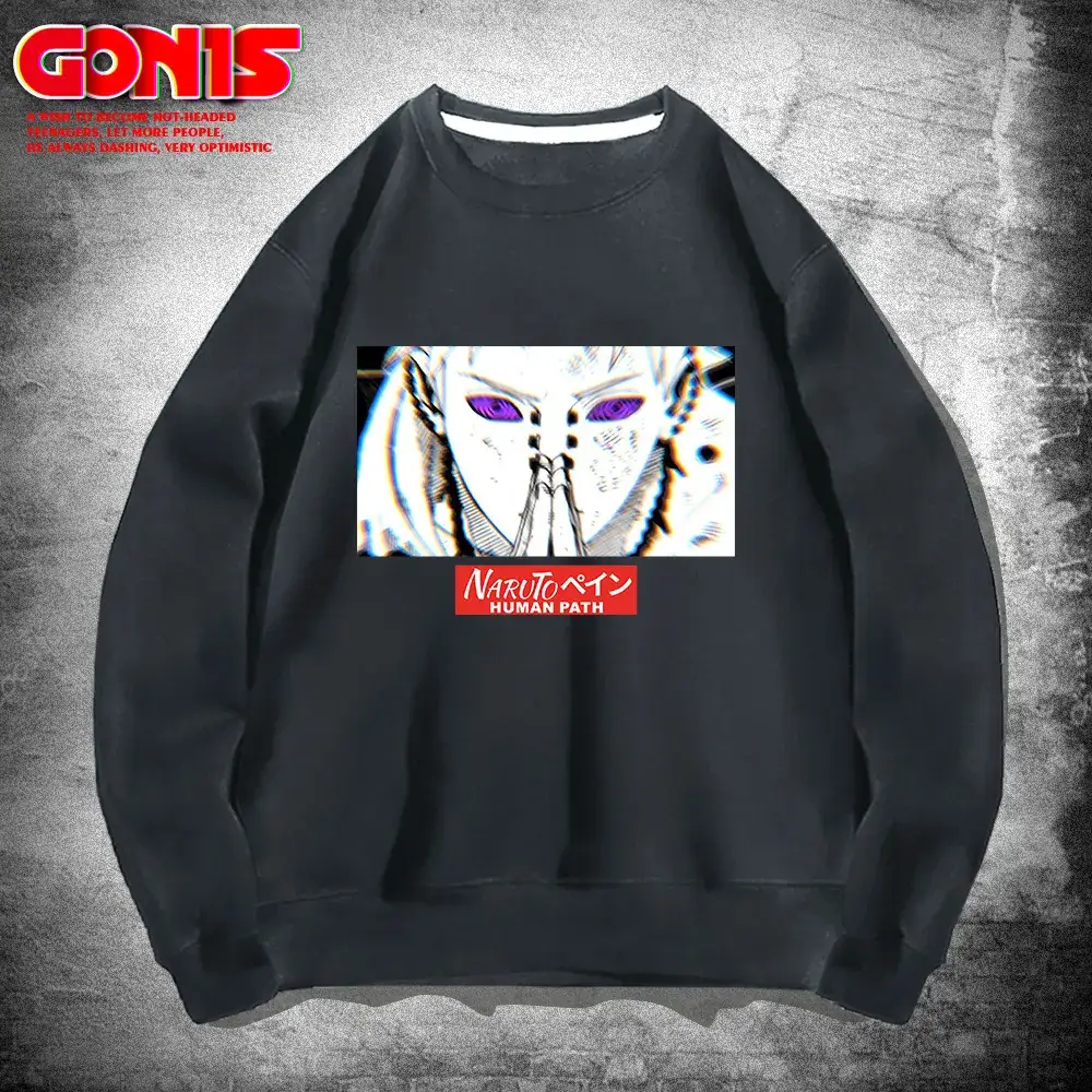 Men Blue Cartoon Joint Sweatshirt Spring Autumn Loose Fit - Image 9