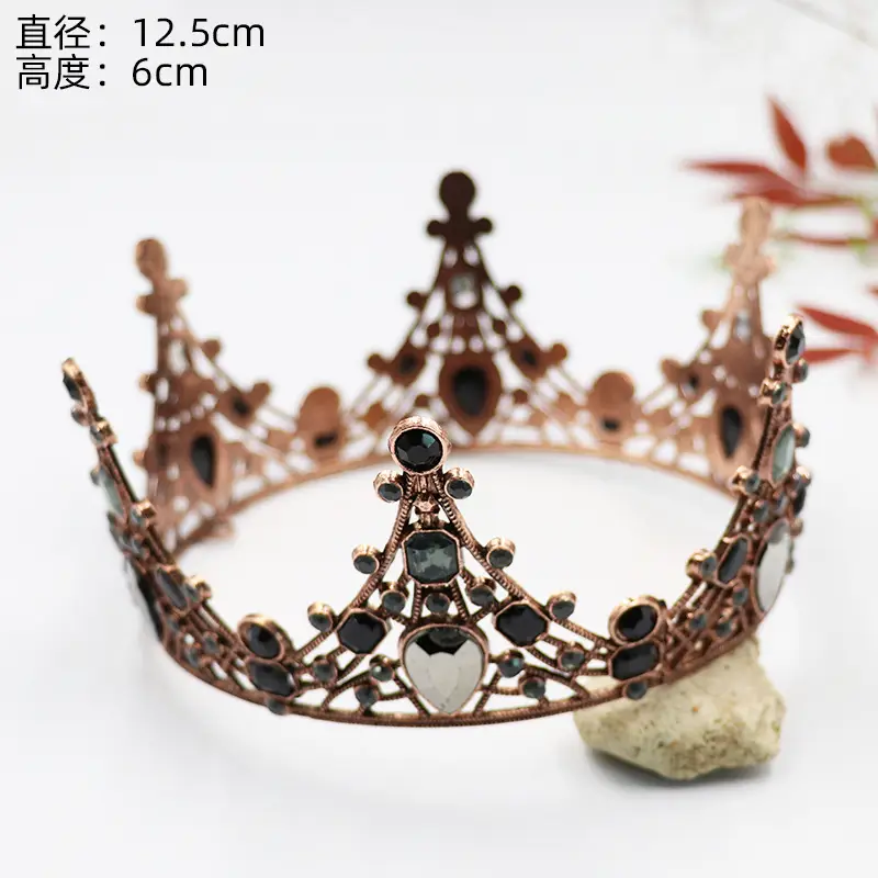 Plastic Queen Crown 12.5cm High Bronze - Image 2