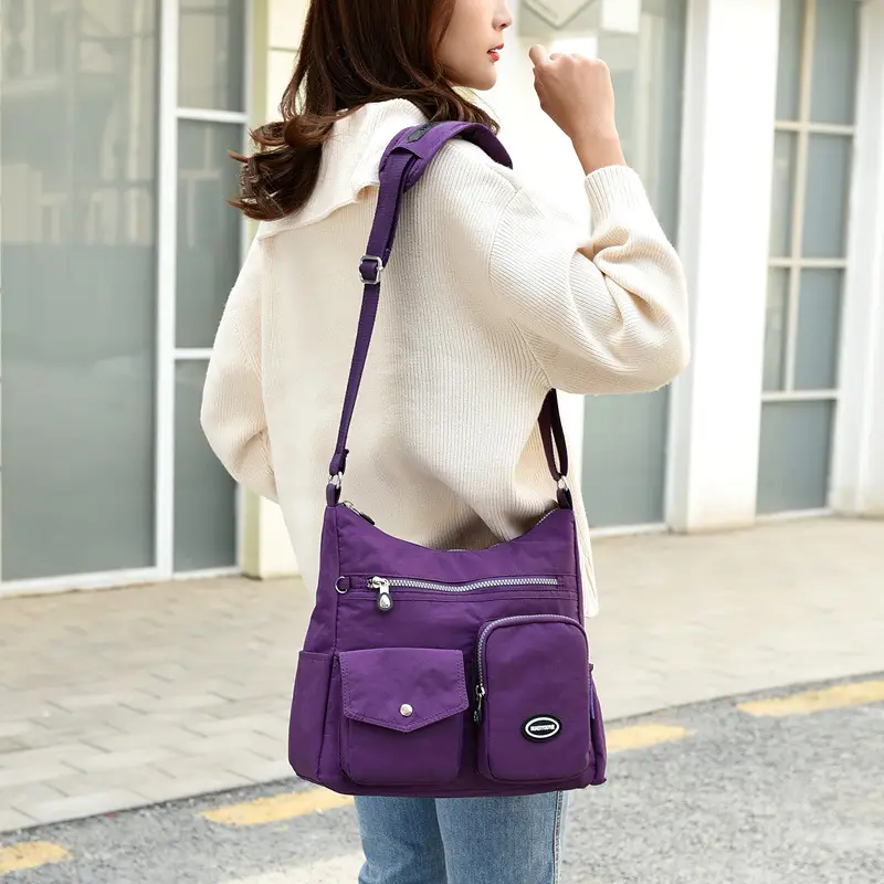 Purple Crossbody Shoulder Bag for Women