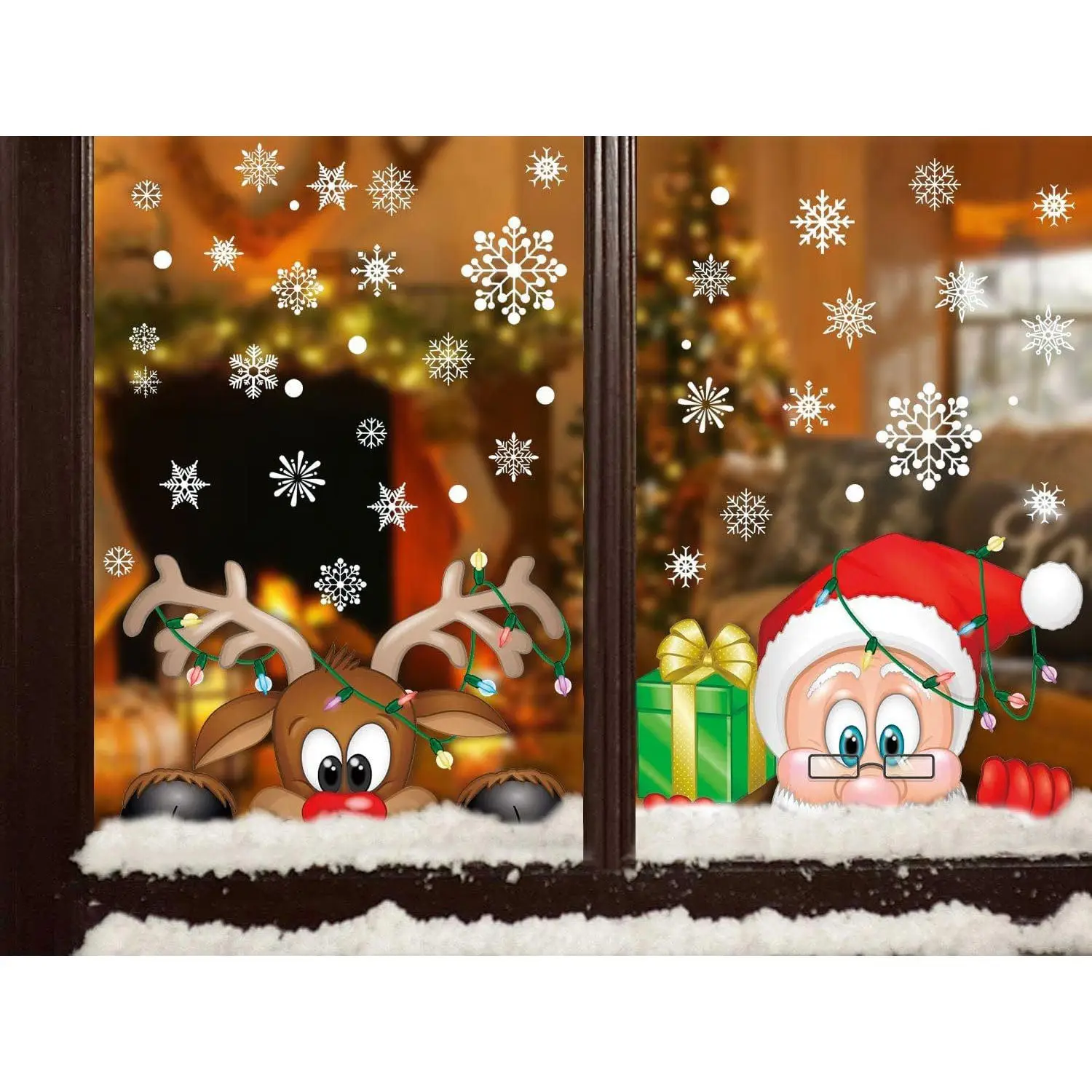 2026 Christmas Snowflake Stickers for Home Decor - Image 31