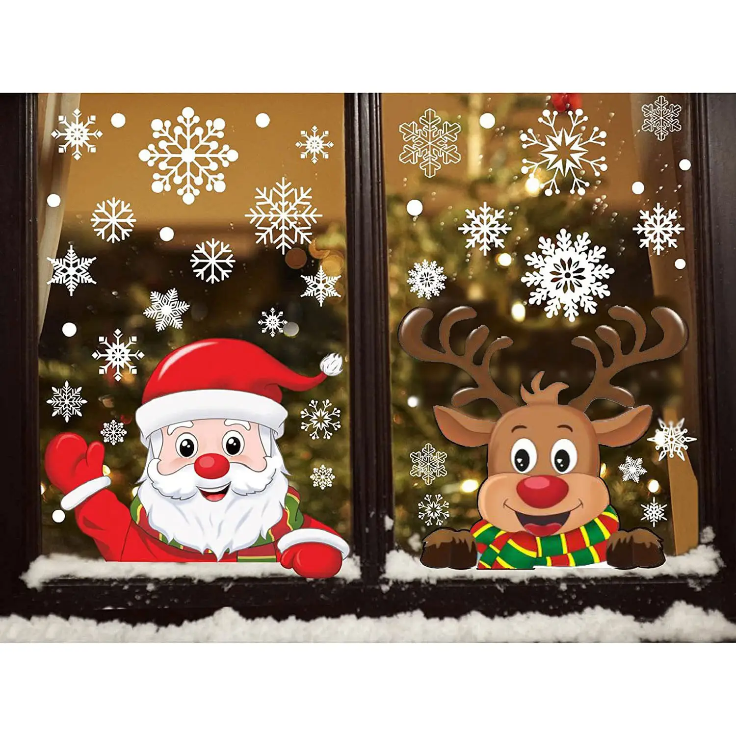 2026 Christmas Snowflake Stickers for Home Decor - Image 33