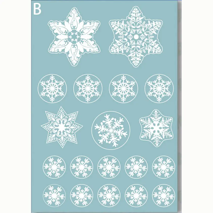 2026 Christmas Snowflake Stickers for Home Decor - Image 2