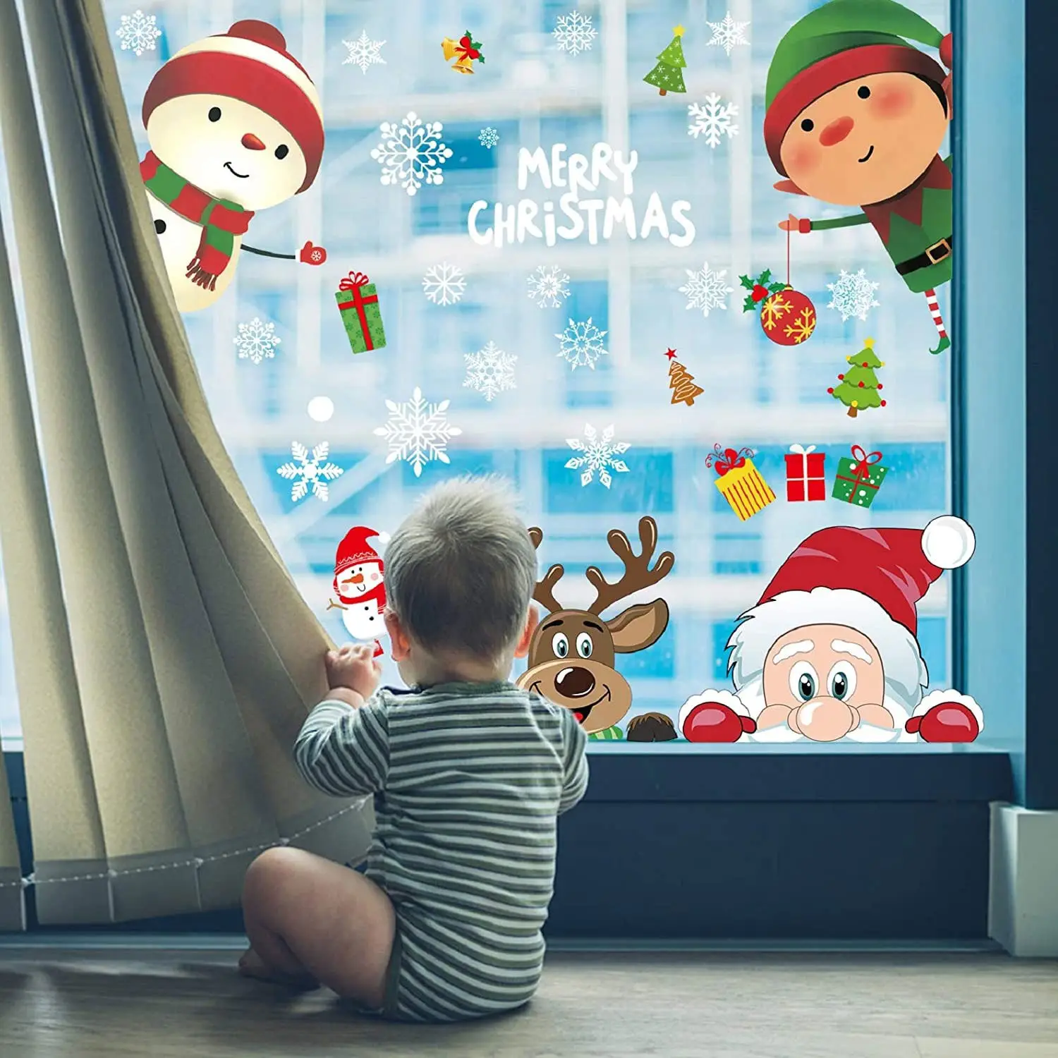 2026 Christmas Snowflake Stickers for Home Decor - Image 27
