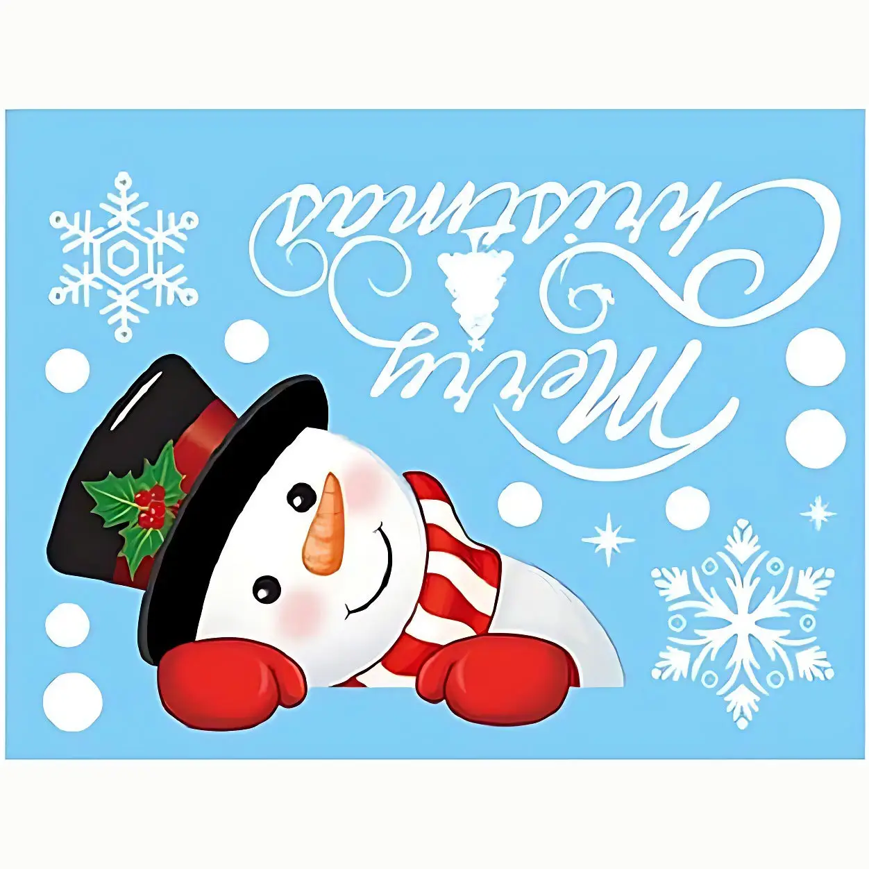 2026 Christmas Snowflake Stickers for Home Decor - Image 28