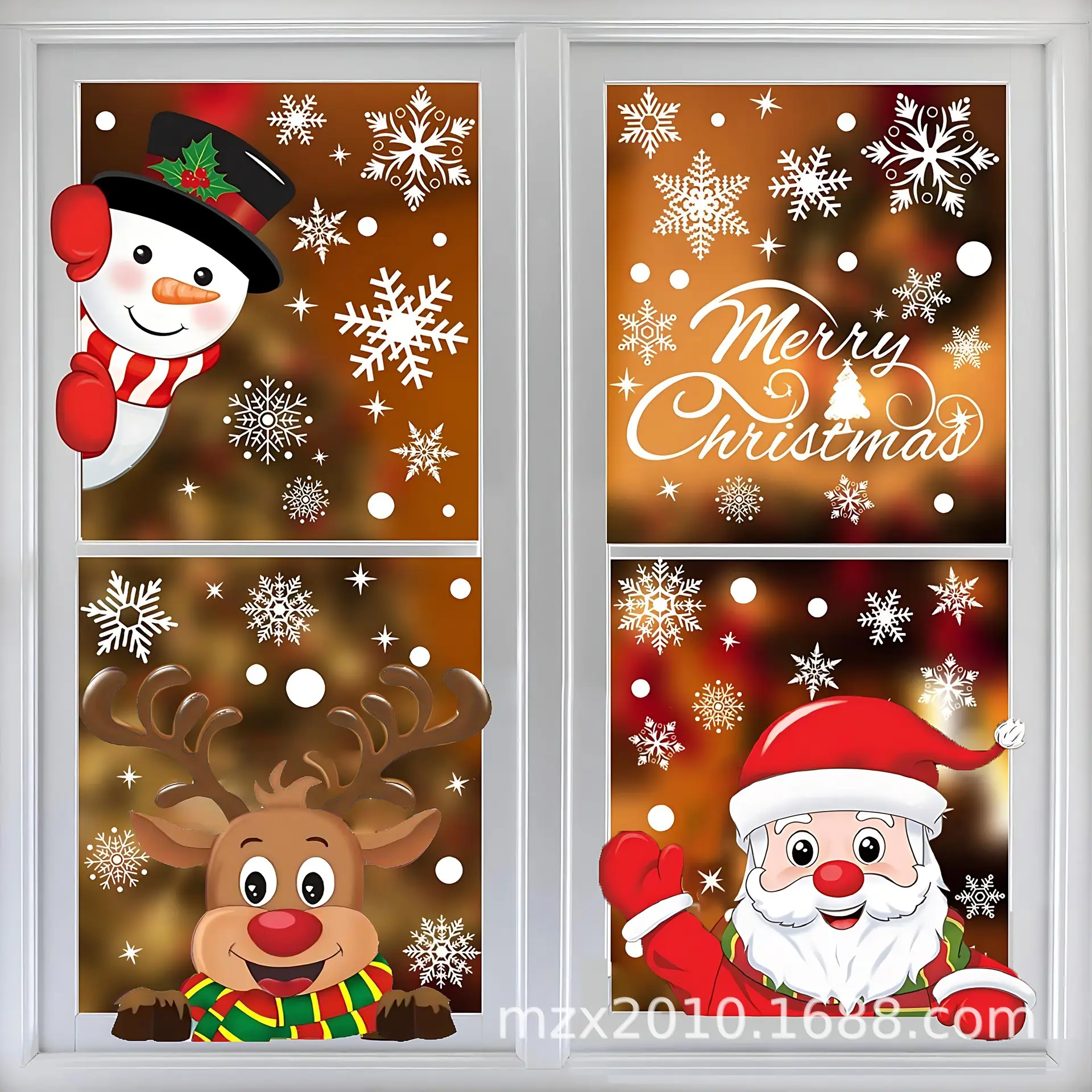 2026 Christmas Snowflake Stickers for Home Decor - Image 29