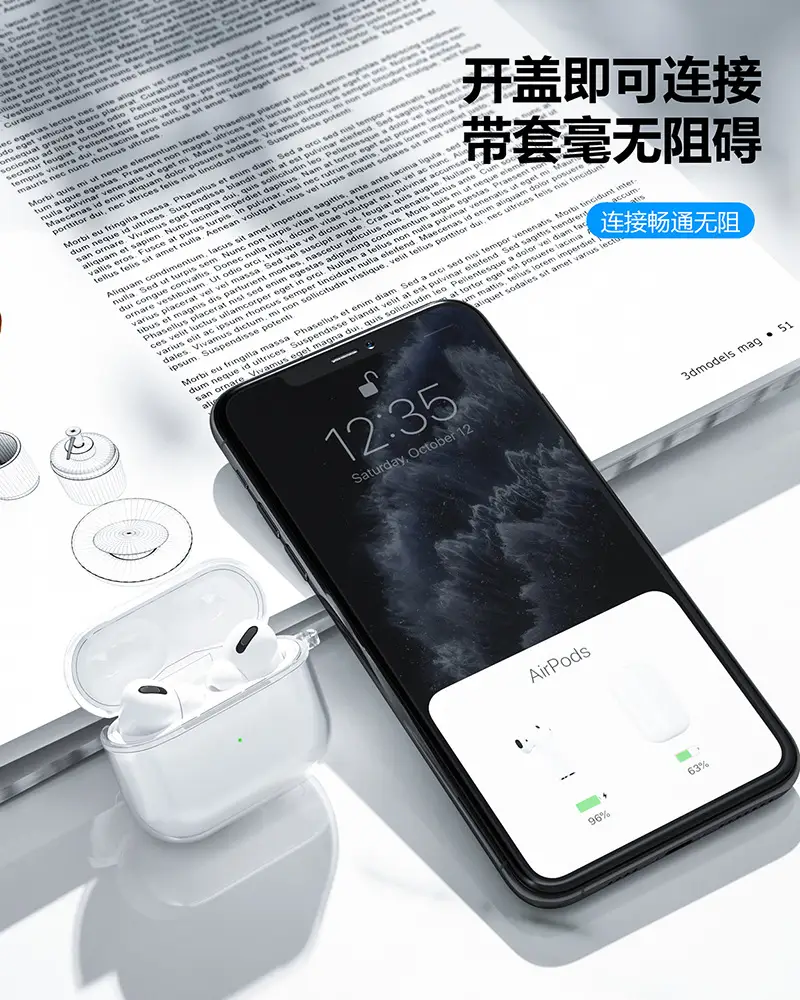 AirPods Pro Case Anti-Fall White Protective Cover — feature 9