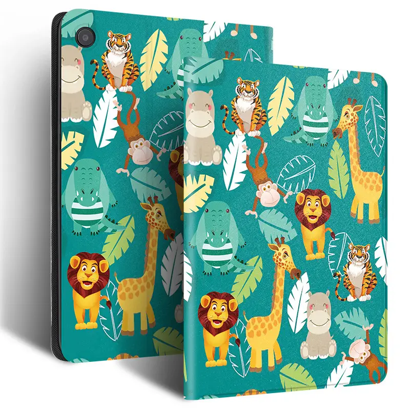 Cat Printed 11 Inch Leather Protective Case