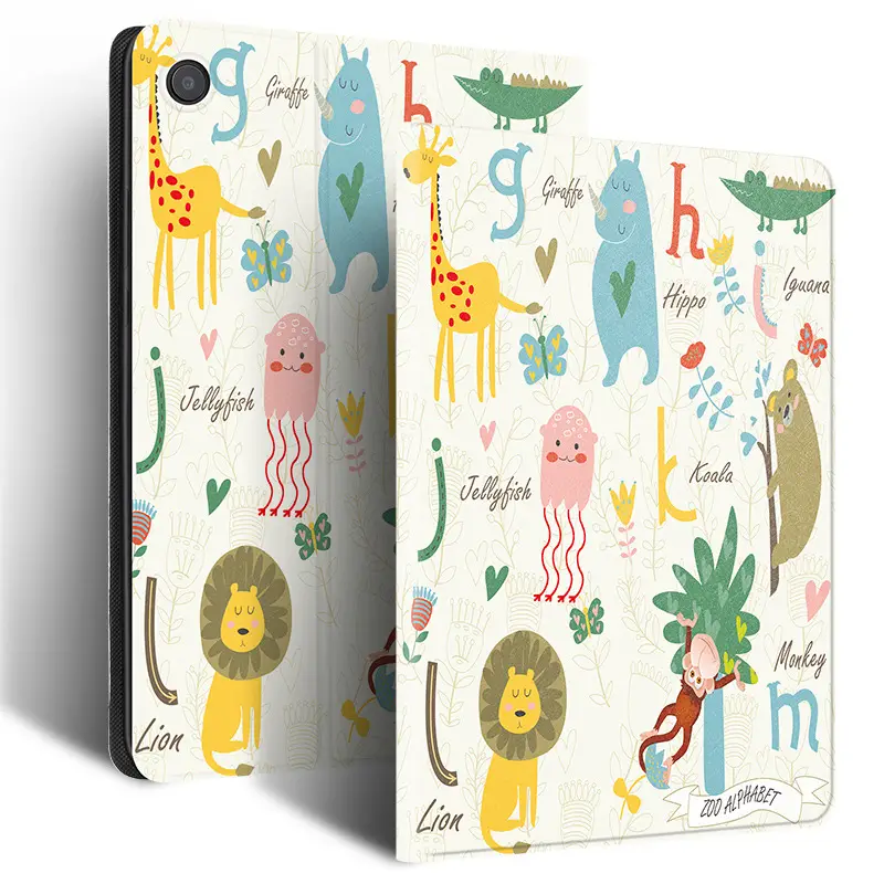 Cat Printed 11 Inch Leather Protective Case
