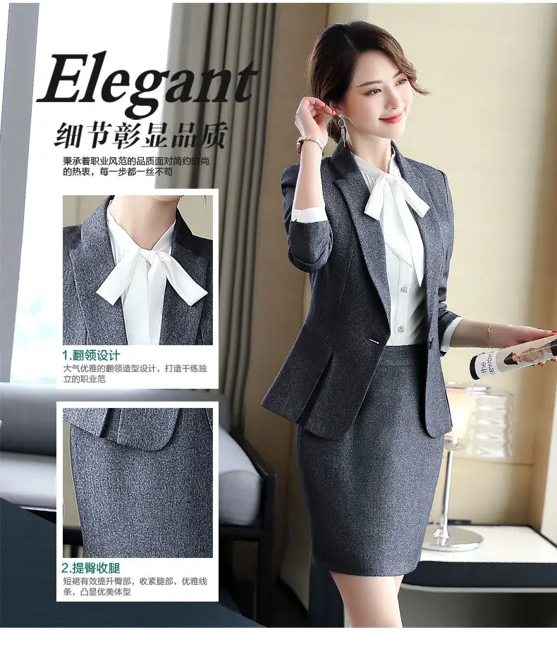 Women Black Suit 2018 Formal Work Interview — feature 9