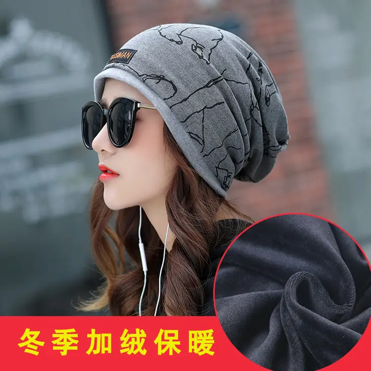2022 Winter Velvet Head Cap Moon Cap Warm Korean Fashion - Image 2