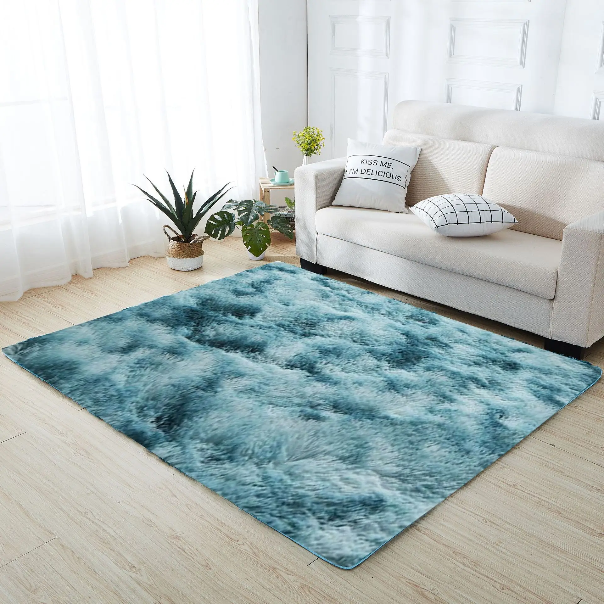 Cross-Border Dropshipping Plush Carpet Floor Mat Living Room Bedroom