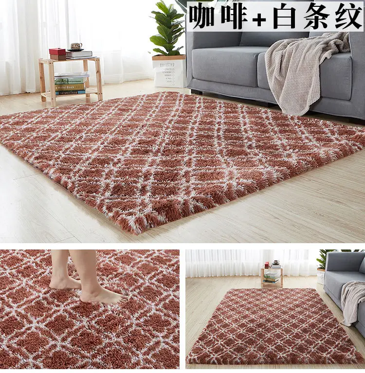 Cross-Border Dropshipping Plush Carpet Floor Mat Living Room Bedroom