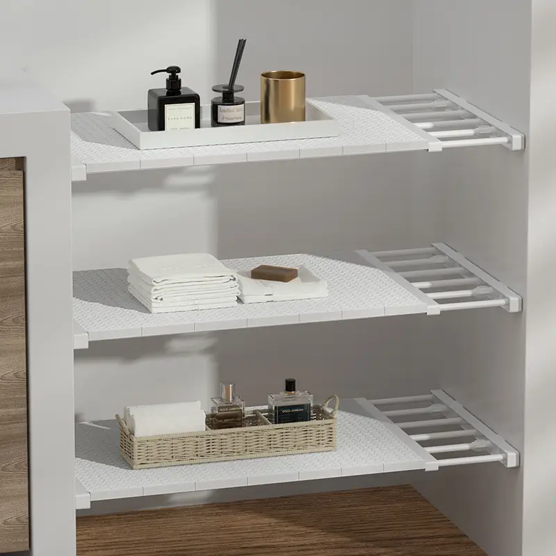 Retractable Wall Storage Racks Punch-Free Kitchen Bathroom Organizers - Image 5