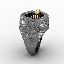 Lucky 13 Cross-Border Men's Ring Silver — feature 7