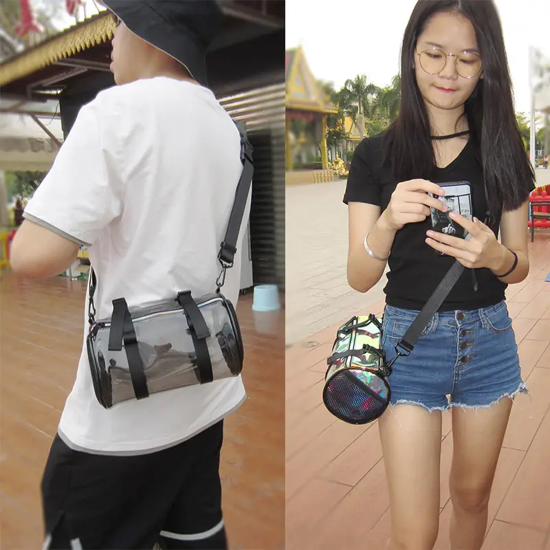 2022 New Laser PVC Jelly Shoulder Bag Transparent Bucket - Image 4