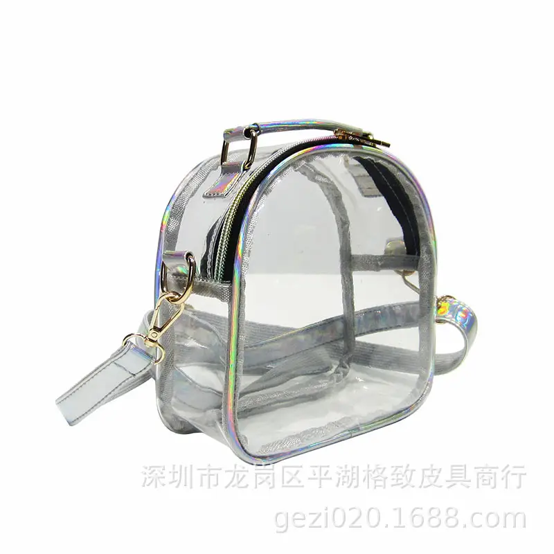 2022 New Laser PVC Jelly Shoulder Bag Transparent Bucket — feature 3