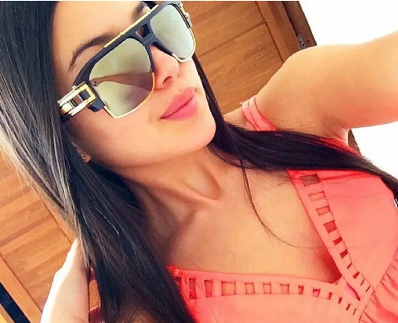 European American Trendy Sunglasses Square Frame Retro Design - Image 6