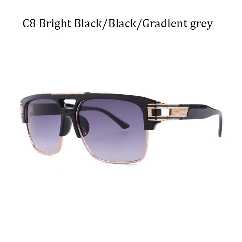 European American Trendy Sunglasses Square Frame Retro Design - Image 4