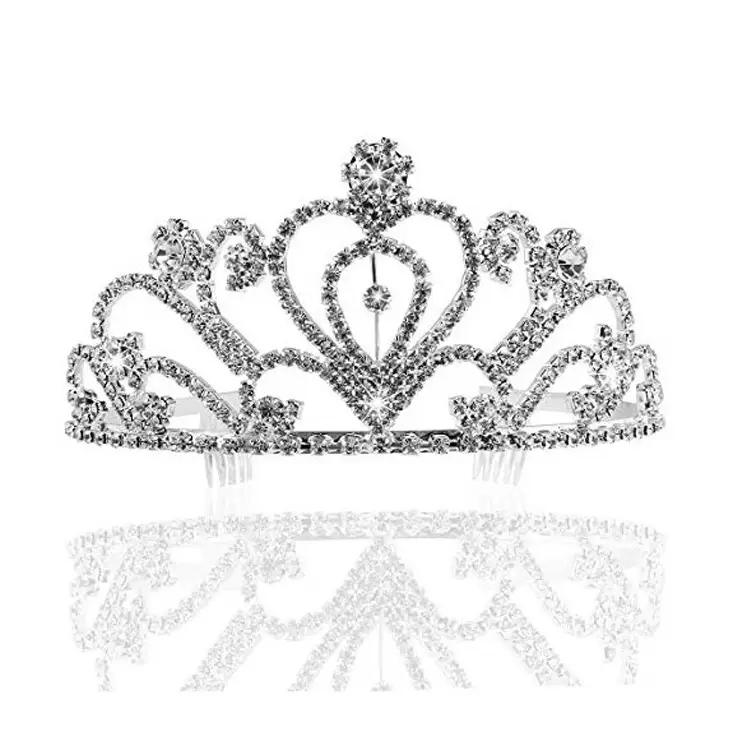Rhinestone Bridal Hair Crown for Women