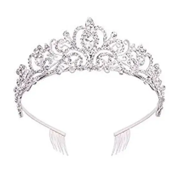 Rhinestone Bridal Hair Crown for Women