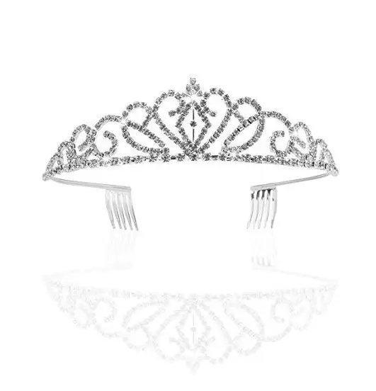 Rhinestone Bridal Hair Crown for Women