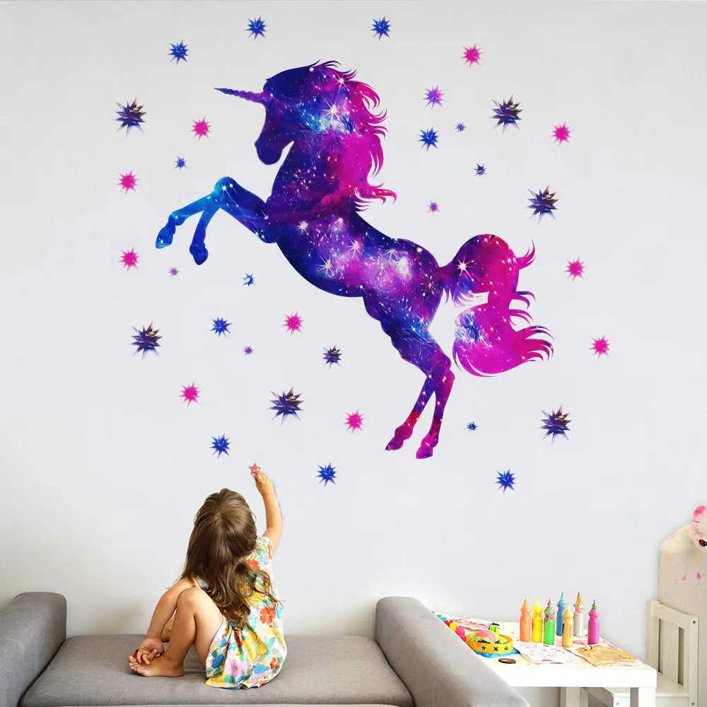 Unicorn Starry Sky Wall Sticker 35x60cm - Image 3