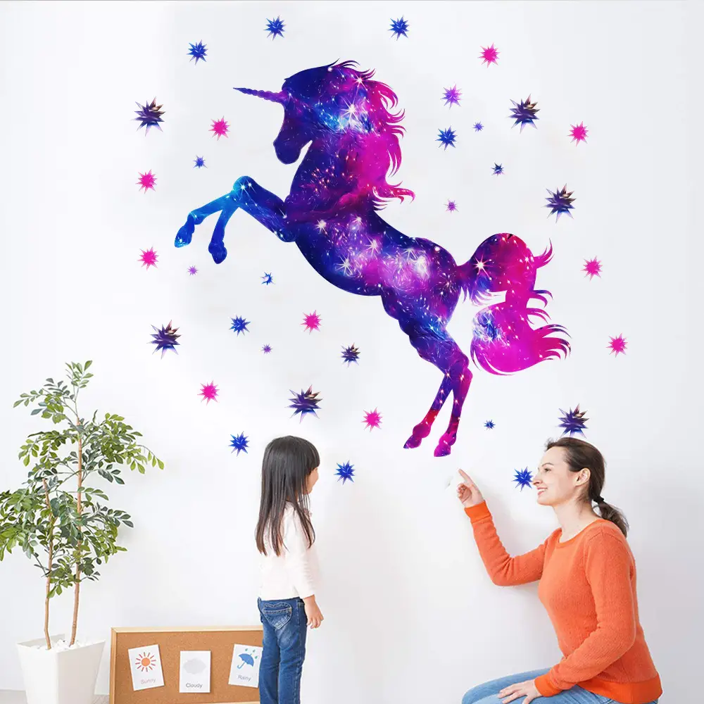 Unicorn Starry Sky Wall Sticker 35x60cm - Image 4