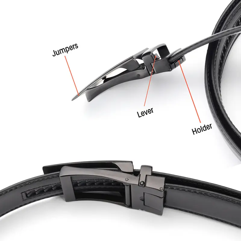 Men's Black Automatic Buckle Belt Wholesale - Image 7