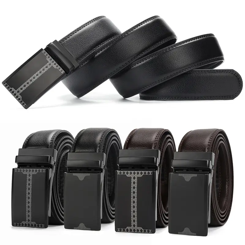 Men's Black Automatic Buckle Belt Wholesale - Image 9